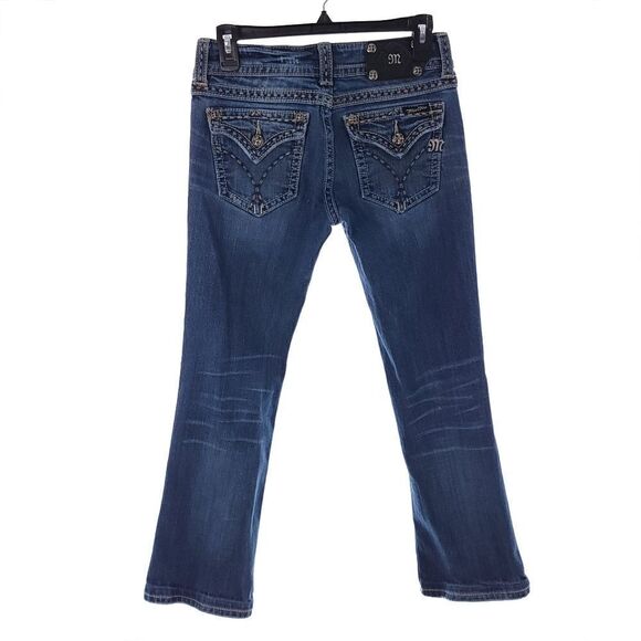 Miss Me JPW5069-3 Women's Sz 28 Low Rise Bootcut Denim Blue Jeans - Picture 7 of 14